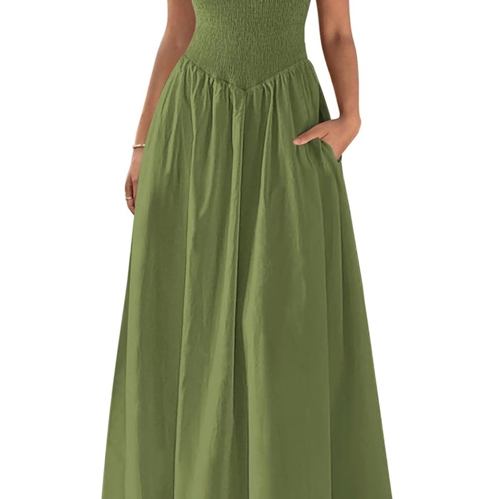 Amazon Women's Green Maxi Dress